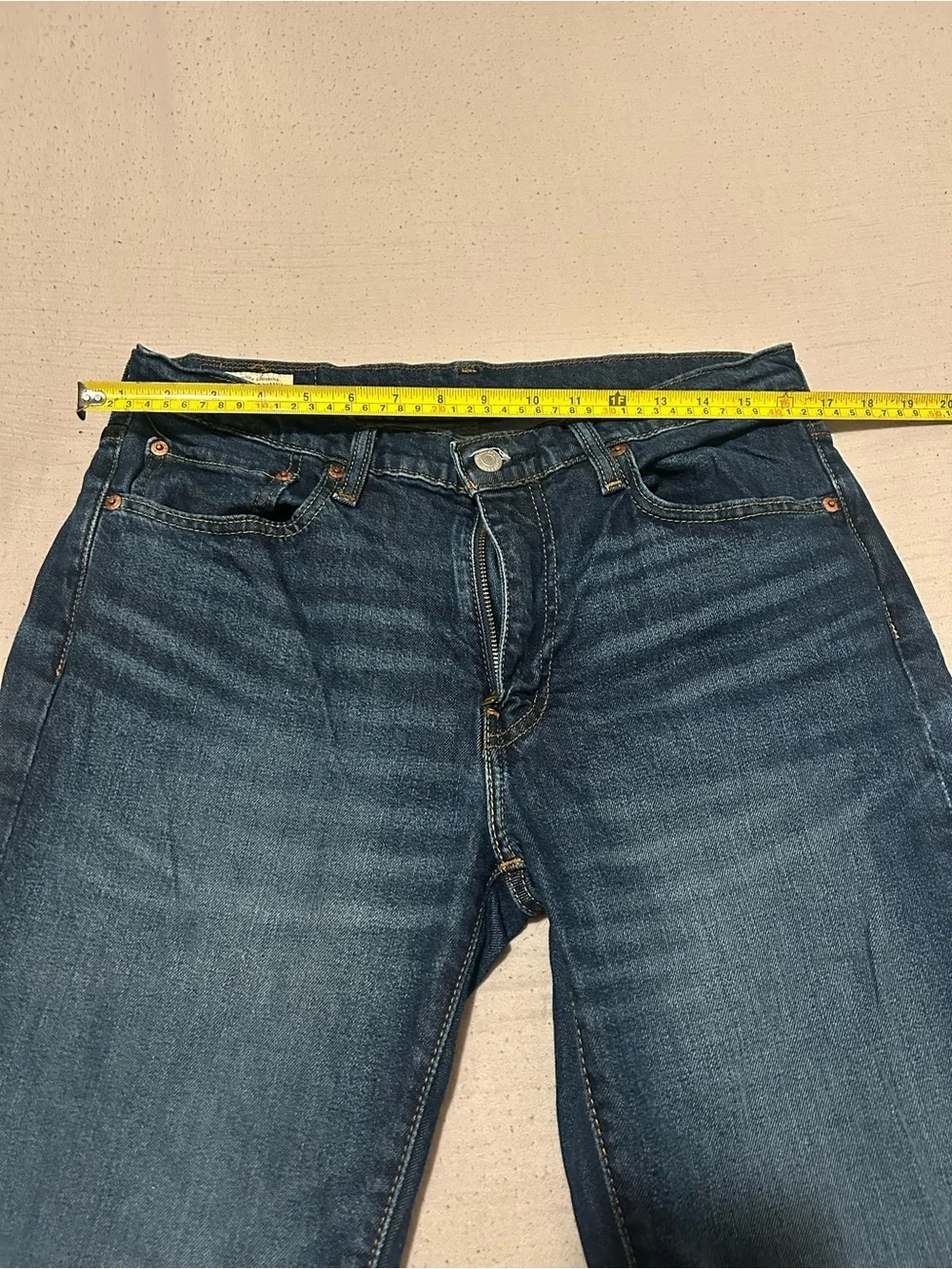 Levi's Men's Dark Blue Jeans straight leg 33x34